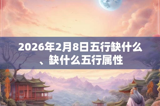 2026年2月8日五行缺什么、缺什么五行属性