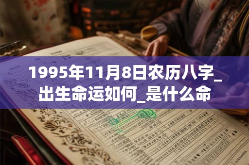 1995年11月8日农历八字_出生命运如何_是什么命