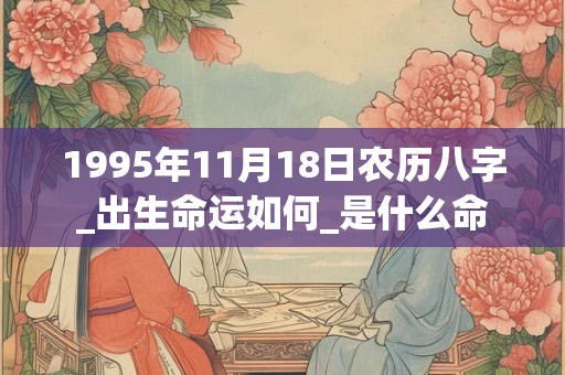 1995年11月18日农历八字_出生命运如何_是什么命
