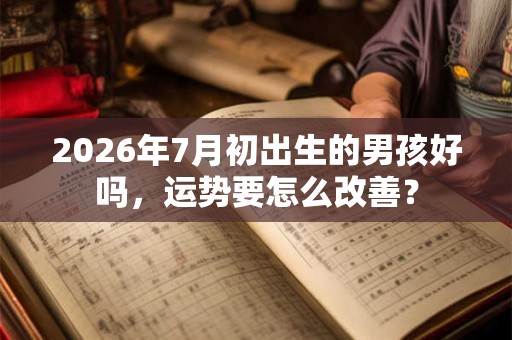 2026年7月初出生的男孩好吗，运势要怎么改善？