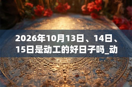 2026年10月13日、14日、15日是动工的好日子吗_动工可以吗