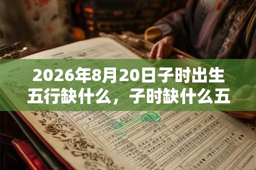 2026年8月20日子时出生五行缺什么,子时缺什么五行 2026年8月20日子时出生五行缺什么,子时缺什么五行