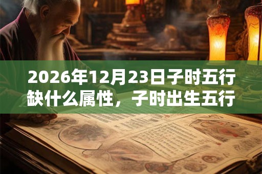 2026年12月23日子时五行缺什么属性，子时出生五行缺什么