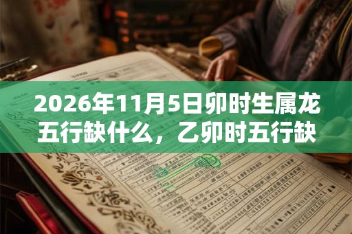 2026年11月5日卯时生属龙五行缺什么，乙卯时五行缺什么