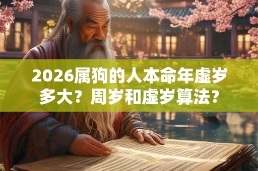 2026属狗的人本命年虚岁多大？周岁和虚岁算法？