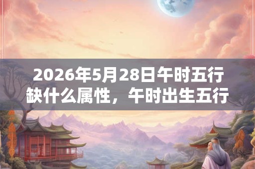 2026年5月28日午时五行缺什么属性，午时出生五行缺什么