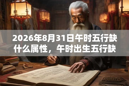 2026年8月31日午时五行缺什么属性，午时出生五行缺什么