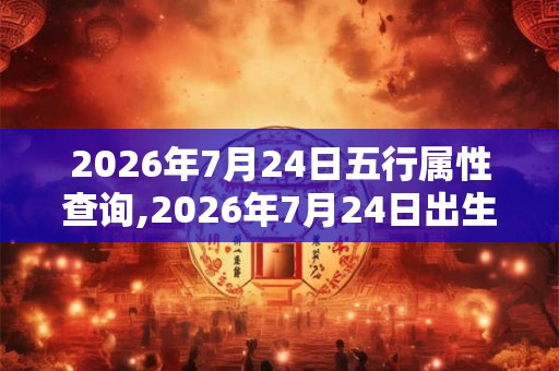 2026年7月24日五行属性查询,2026年7月24日出生五行属什么