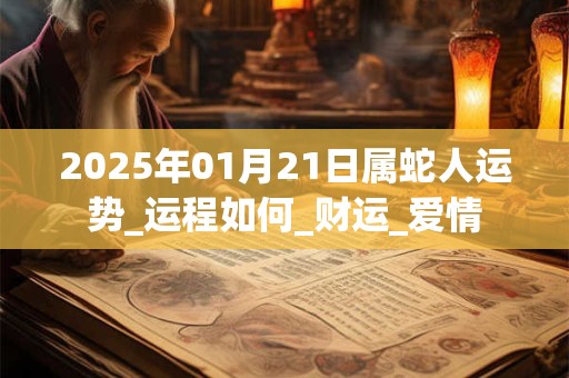2025年01月21日属蛇人运势_运程如何_财运_爱情