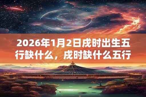 2026年1月2日戌时出生五行缺什么，戌时缺什么五行
