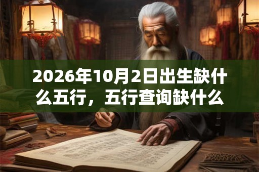 2026年10月2日出生缺什么五行，五行查询缺什么