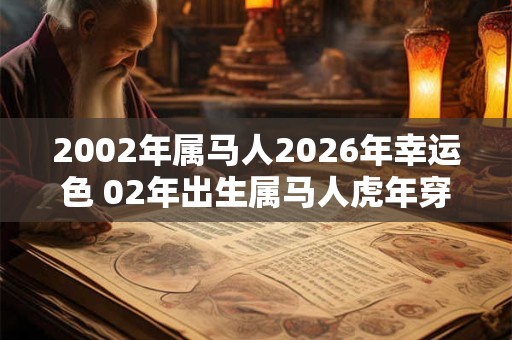 2002年属马人2026年幸运色 02年出生属马人虎年穿什么颜色衣服好