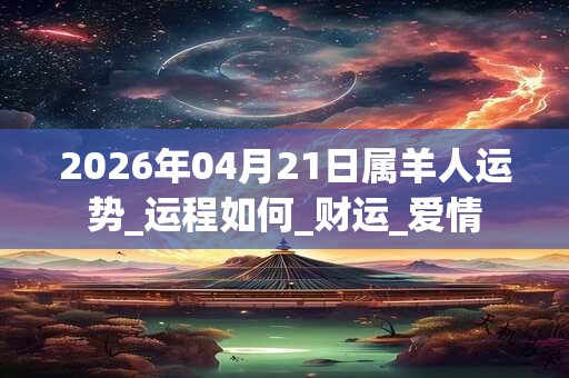 2026年04月21日属羊人运势_运程如何_财运_爱情