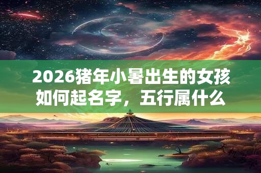 2026猪年小暑出生的女孩如何起名字，五行属什么