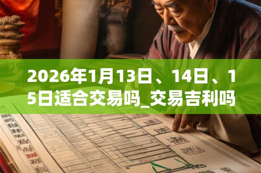 2026年1月13日、14日、15日适合交易吗_交易吉利吗