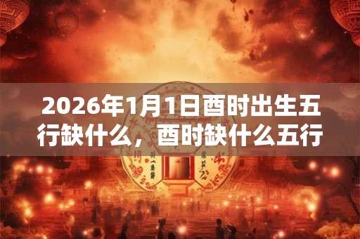 2026年1月1日酉时出生五行缺什么，酉时缺什么五行