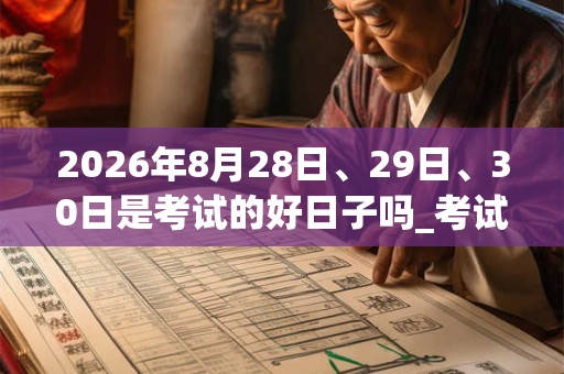 2026年8月28日、29日、30日是考试的好日子吗_考试可以吗