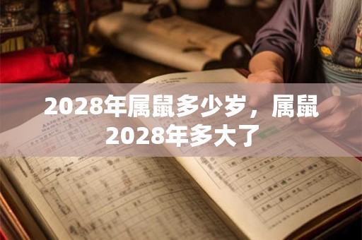 2028年属鼠多少岁，属鼠2028年多大了