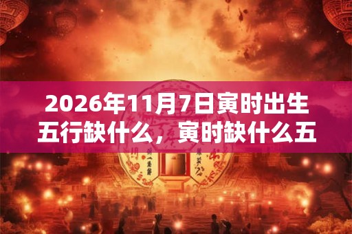 2026年11月7日寅时出生五行缺什么，寅时缺什么五行