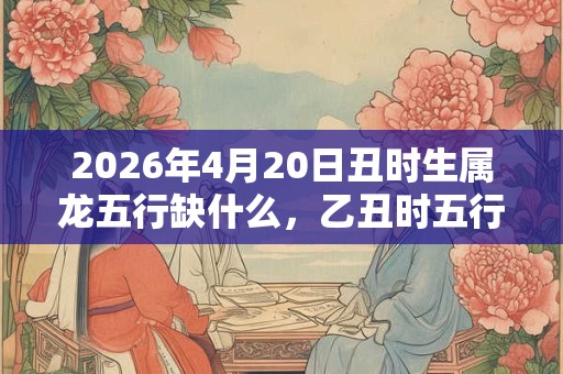 2026年4月20日丑时生属龙五行缺什么，乙丑时五行缺什么