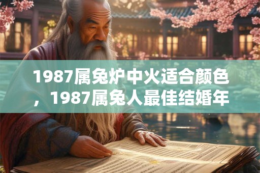 1987属兔炉中火适合颜色，1987属兔人最佳结婚年龄
