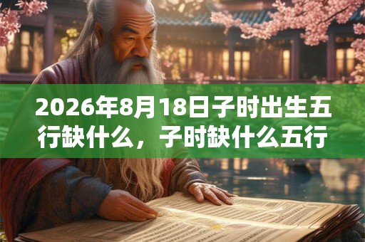 2026年8月18日子时出生五行缺什么，子时缺什么五行