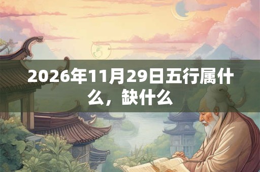 2026年11月29日五行属什么，缺什么