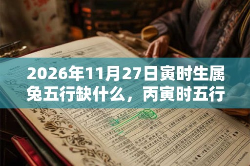 2026年11月27日寅时生属兔五行缺什么，丙寅时五行缺什么