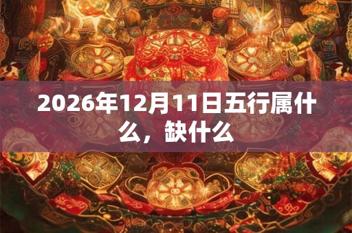 2026年12月11日五行属什么，缺什么