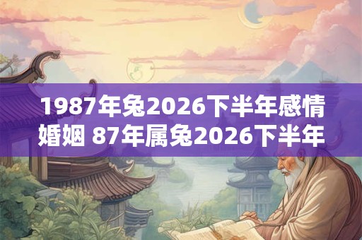 1987年兔2026下半年感情婚姻 87年属兔2026下半年婚姻幸福吗