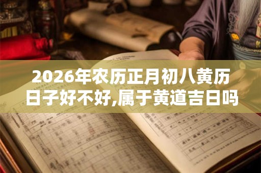 2026年农历正月初八黄历日子好不好,属于黄道吉日吗？