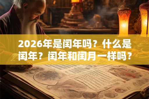 2026年是闰年吗？什么是闰年？闰年和闰月一样吗？