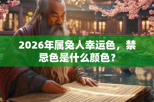2026年属兔人幸运色，禁忌色是什么颜色？