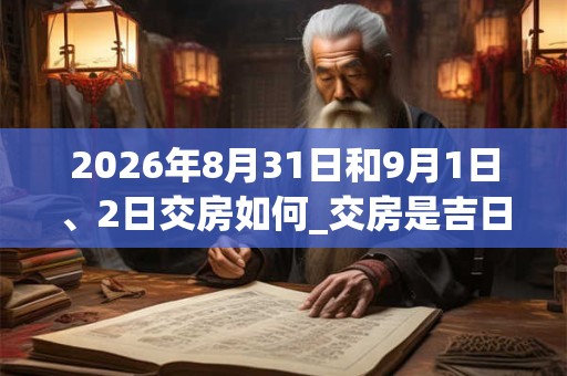 2026年8月31日和9月1日、2日交房如何_交房是吉日吗