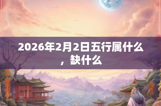 2026年2月2日五行属什么，缺什么