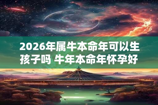 2026年属牛本命年可以生孩子吗 牛年本命年怀孕好吗