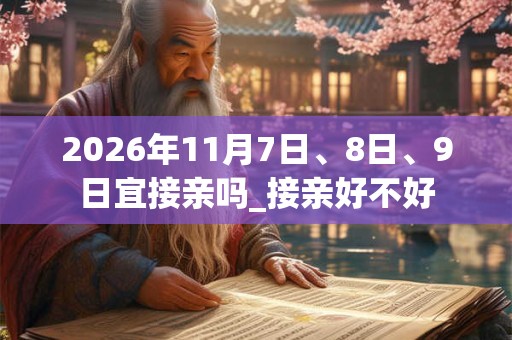 2026年11月7日、8日、9日宜接亲吗_接亲好不好