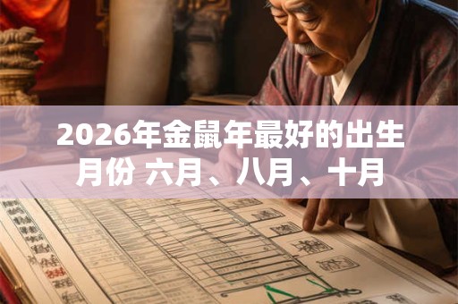 2026年金鼠年最好的出生月份 六月、八月、十月