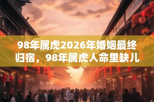 98年属虎2026年婚姻最终归宿，98年属虎人命里缺儿子