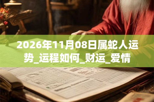 2026年11月08日属蛇人运势_运程如何_财运_爱情