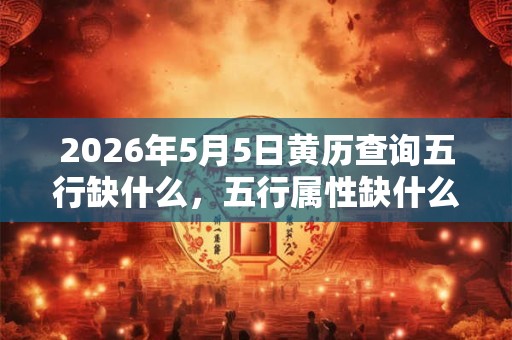 2026年5月5日黄历查询五行缺什么，五行属性缺什么