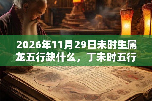 2026年11月29日未时生属龙五行缺什么，丁未时五行缺什么