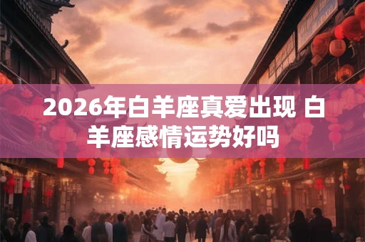 2026年白羊座真爱出现 白羊座感情运势好吗