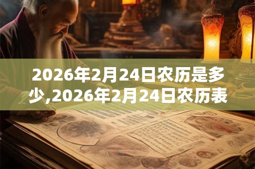 2026年2月24日农历是多少,2026年2月24日农历表 2026年2月24日农历是多少,2026年2月24日农历表