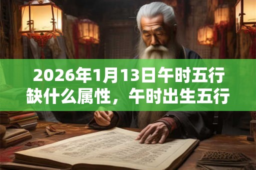 2026年1月13日午时五行缺什么属性，午时出生五行缺什么