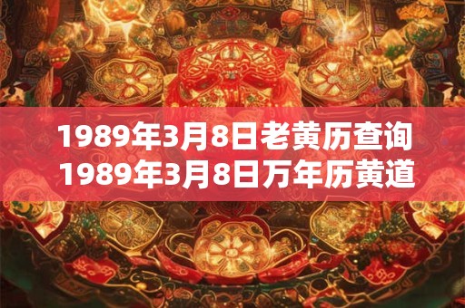 1989年3月8日老黄历查询 1989年3月8日万年历黄道吉日
