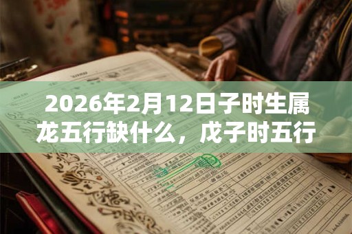 2026年2月12日子时生属龙五行缺什么，戊子时五行缺什么