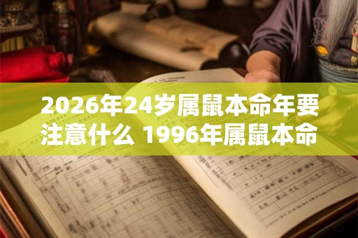 2026年24岁属鼠本命年要注意什么 1996年属鼠本命年运势 2026年24岁属鼠本命年要注意什么 1996年属鼠本命年运势