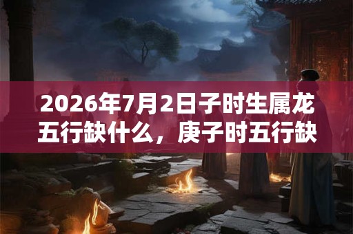 2026年7月2日子时生属龙五行缺什么，庚子时五行缺什么