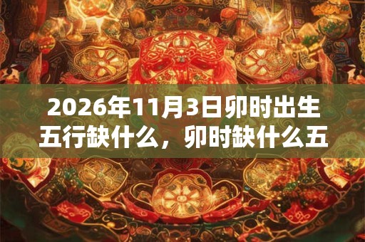 2026年11月3日卯时出生五行缺什么，卯时缺什么五行